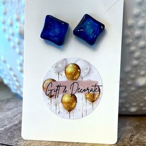 Blue Stud Earrings - NWT